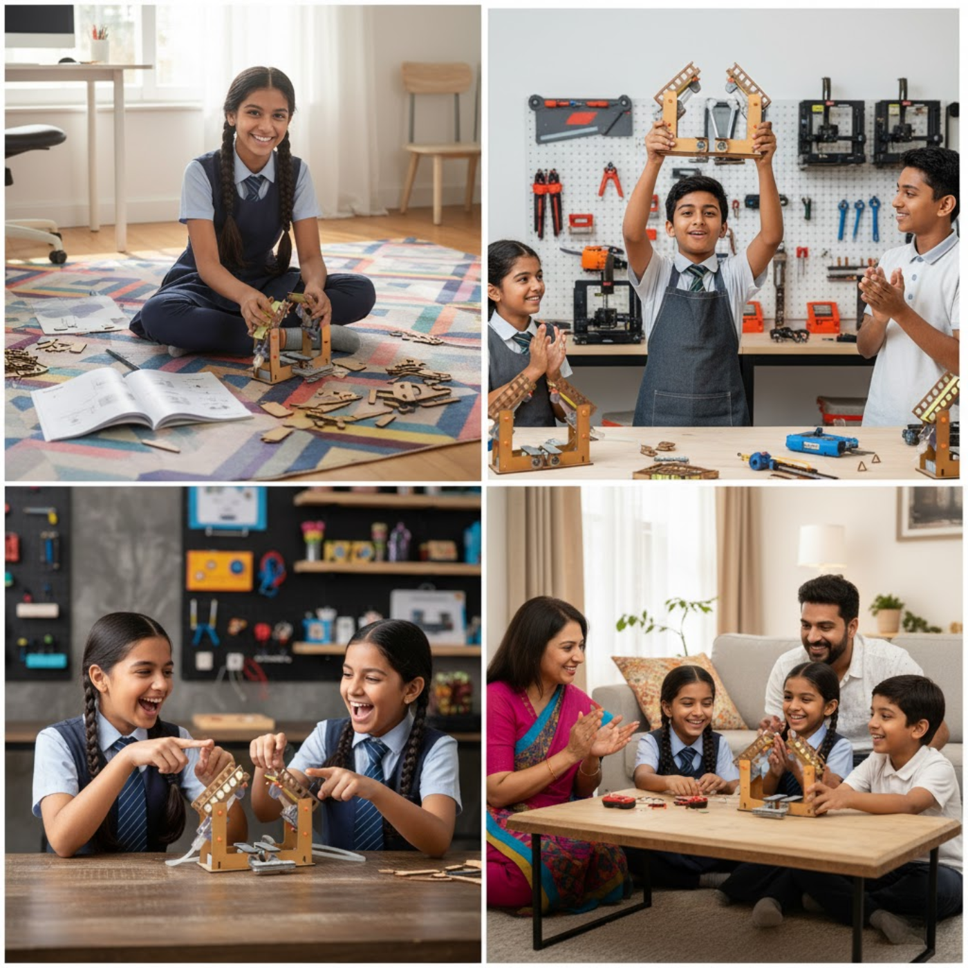 Pludo Pneumatic Movable Bridge STEM Kit – Hydraulic Movement Learning Toy for Ages 11–14 | Grade 6–8 Hands-on Science Project - DIY Kit -Pludo Education Kit -Robocraze