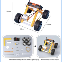 Pludo STEM Kit DIY Rover Builder – Mechanics of Motion DIY Kids Learning Toy for Kids 8–11 | Grade 3–5 Motion & Force Model -Pludo Education Kit -Robocraze
