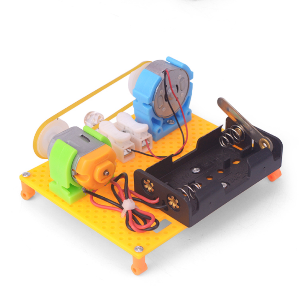 Pludo STEM Kit Electro Spin – DIY Educational Toy for Kids 11–14 | Grade 6–8 Motor Generator Science Experiment Kit -DIY Kit -Pludo Education Kit -Robocraze