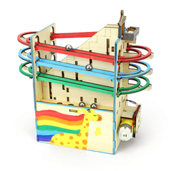 Pludo STEM Kit Marble Ball Run – DIY Educational Toy for Kids 11–14 | Grade 6–8 Gravitational Energy STEM Kit -DIY Kit -Pludo Education Kit -Robocraze