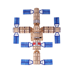 Pludo STEM Space Station Kit – Electrical Energy into Mechanical Motion DIY Science Kit for Kids 11–14 | Grade 6–8 - Robocraze