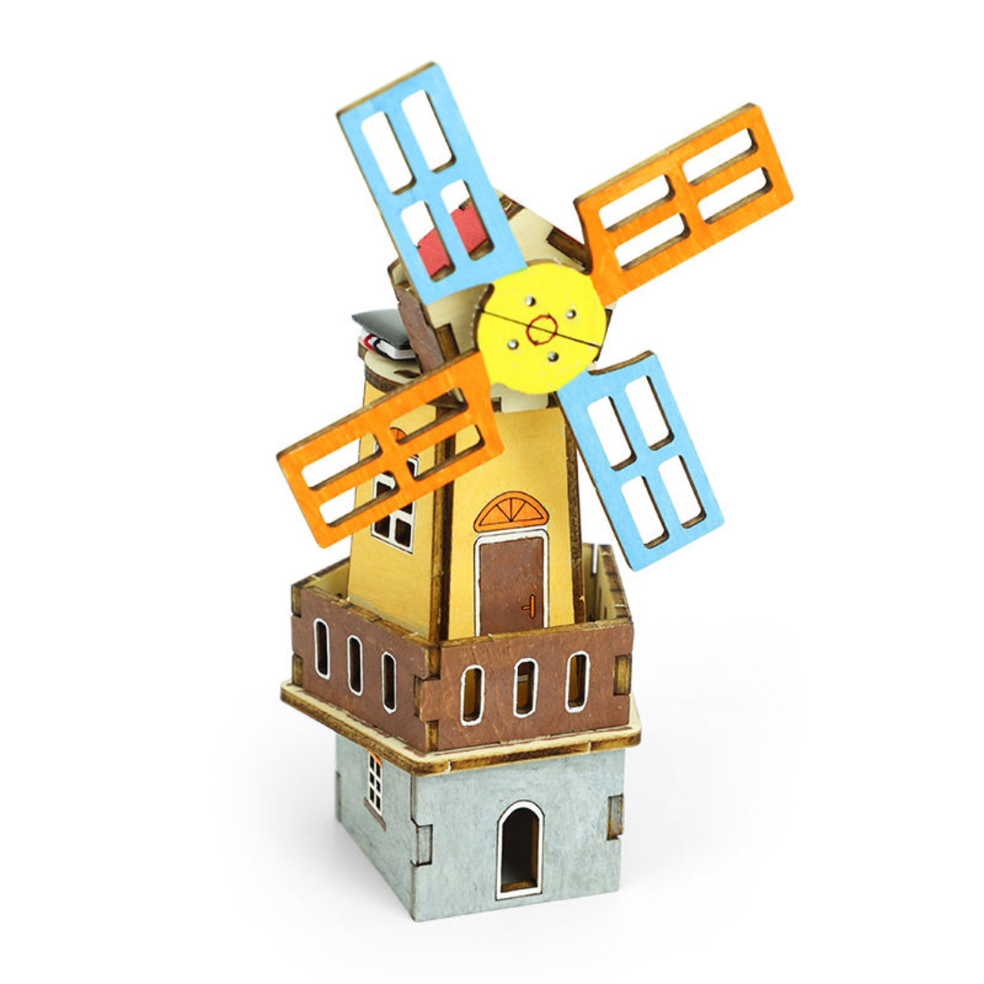 Pludo Solar Wind Tower STEM Kit – DIY Science Toy for Kids 8–11 | Grade 3–5 Learn Solar Energy Conversion -DIY Kit -Pludo Education Kit -Robocraze