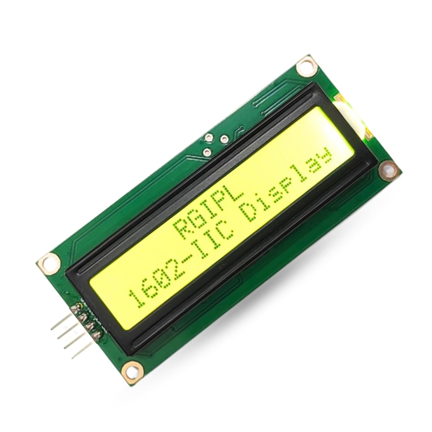 RG1602A-IIC(P) Green LCD Display With I2C PCF8574T -Display Modules -LCD Display -Robocraze
