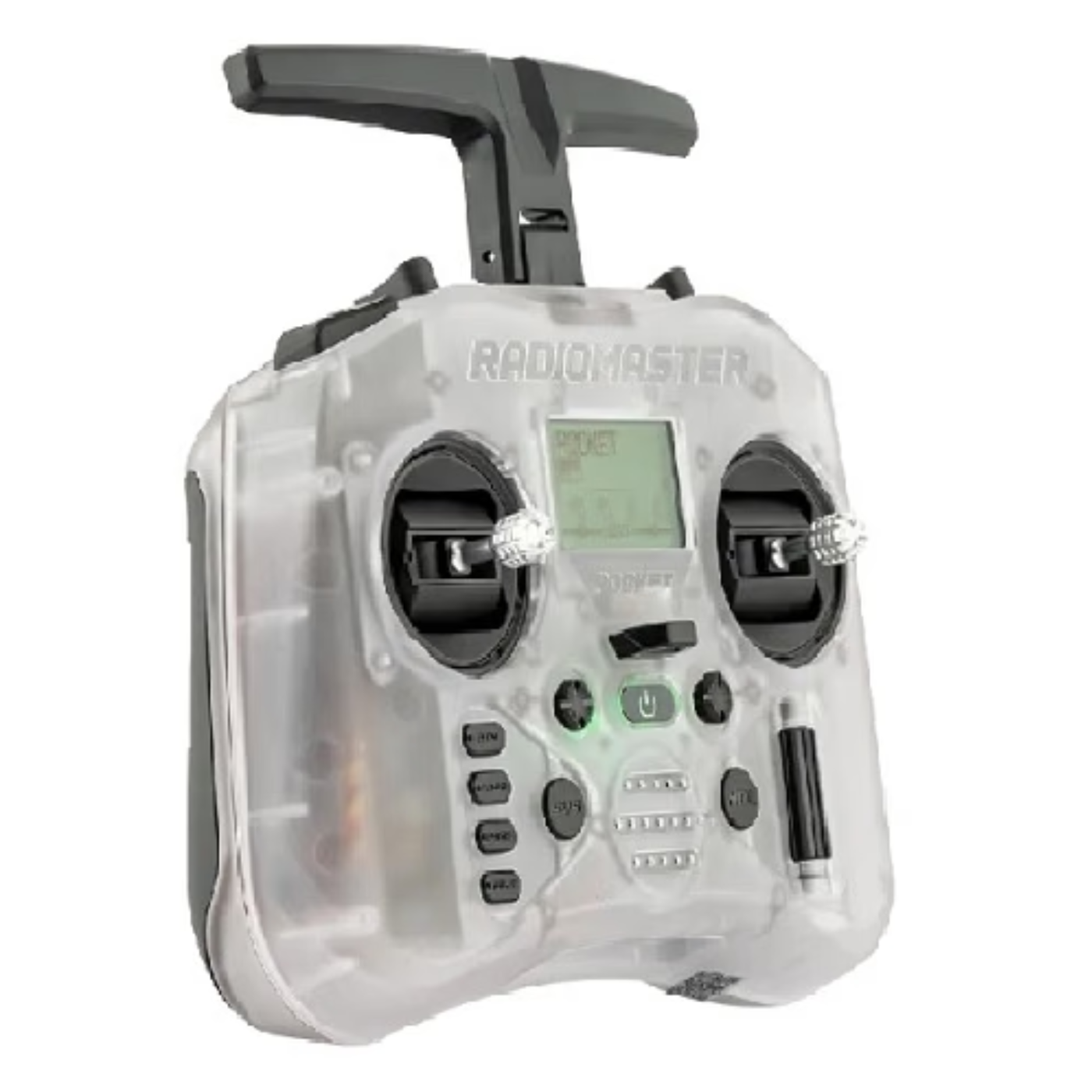 RadioMaster 2.4GHz Pocket ELRS Radio Controller Built-in LED Light – Transparent Edition -Drone Parts -Remotes -Robocraze