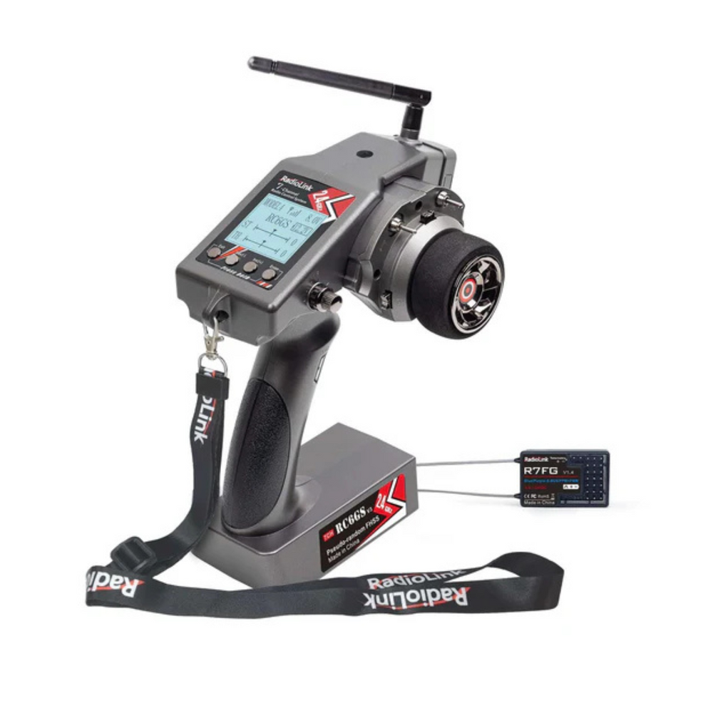 Radiolink RC6GS V3 7CH 2.4GHz RC Transmitter and 7CH R7FG Receiver with Waterproof Gyro -Drone Parts -Drone Remotes -Robocraze