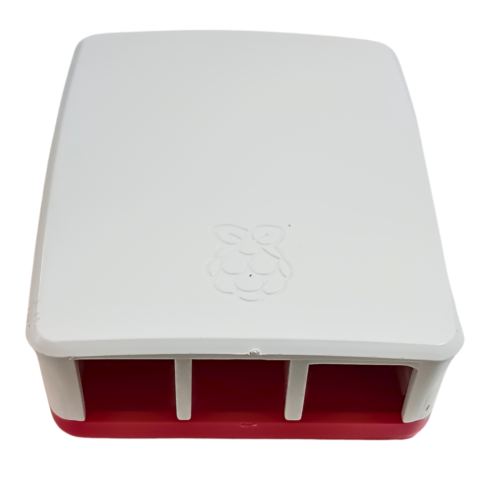Raspberry Pi 4 Case Red & White (Chinese) – Bold Official Raspberry Pi Case for Pi 4 in red & white. -Robocraze