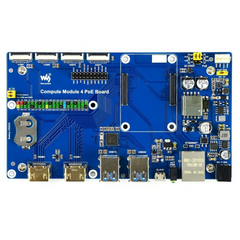 Raspberry Pi Compute Module 4 IO Board with PoE Feature-Raspberry Pi-Boards Raspberry Pi-Robocraze
