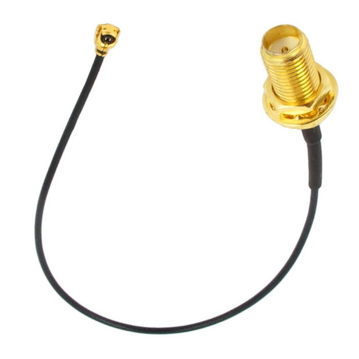 2-Pack Mini PCI U.FL To SMA Antenna WiFi Pigtail Cable – Custom Length 4-20 Inches – USA Seller