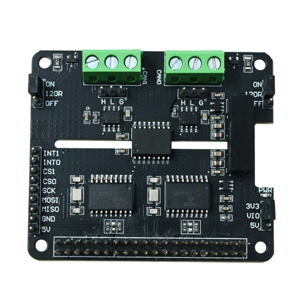 SmartElex 2 Channel CAN HAT -Raspberry Pi -Raspberry Pi Hats -Robocraze
