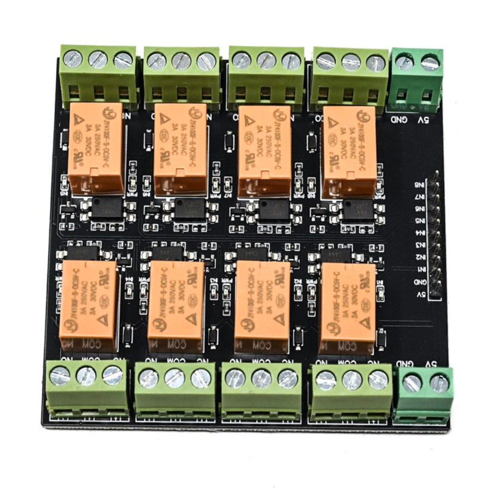 SmartElex 5V 3A 8 Channel Signal Relay Module -Electronic Modules -Relays -5V Relays Modules -Robocraze