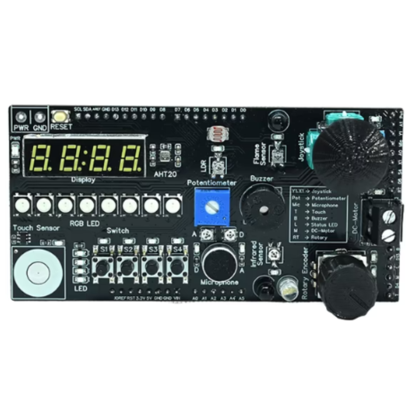 SmartElex Bharat Explorer Shield Compatible with Arduino Uno R3 R4 and Q -Robocraze