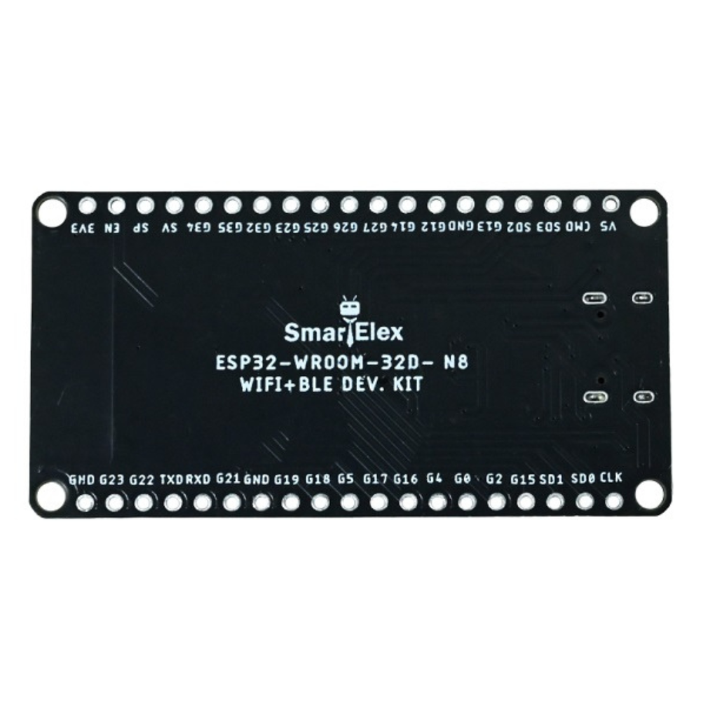 SmartElex ESP32-WROOM-32D-N8 WiFi + BLE DevKit Development Board -IOT & Wireless -ESP Module -Robocraze