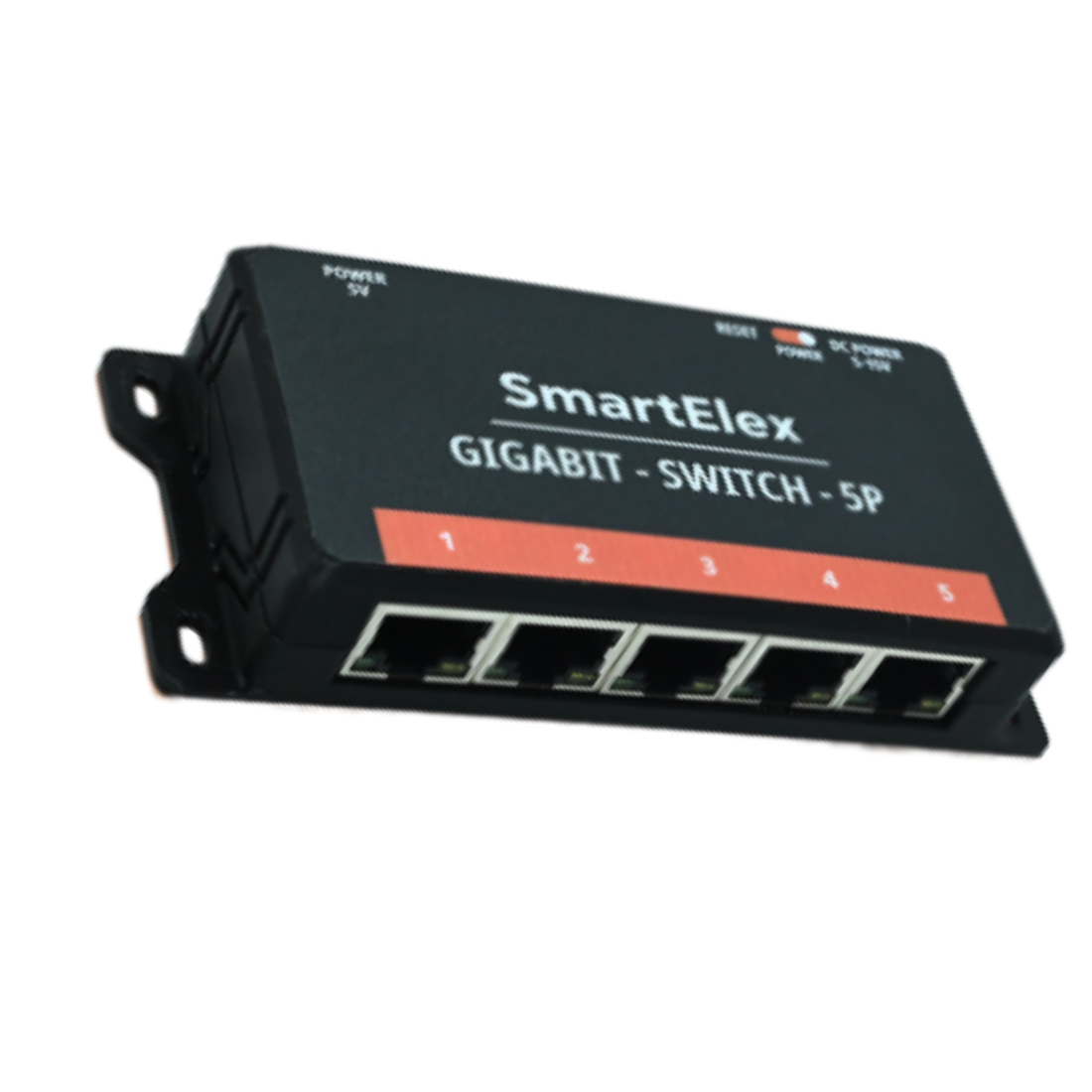 SmartElex Industrial 5P Gigabit Ethernet Switch Full-Duplex 10/100/1000M  - Robocraze
