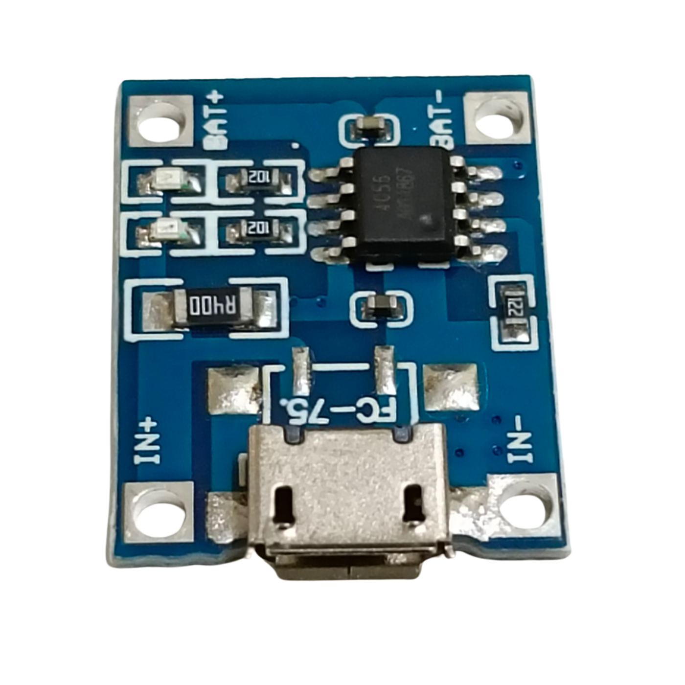 TP4056 1A Li-Ion Battery Charging Protection Module Micro USB -Batteries & Power Supply -Battery Chargers -Robocraze