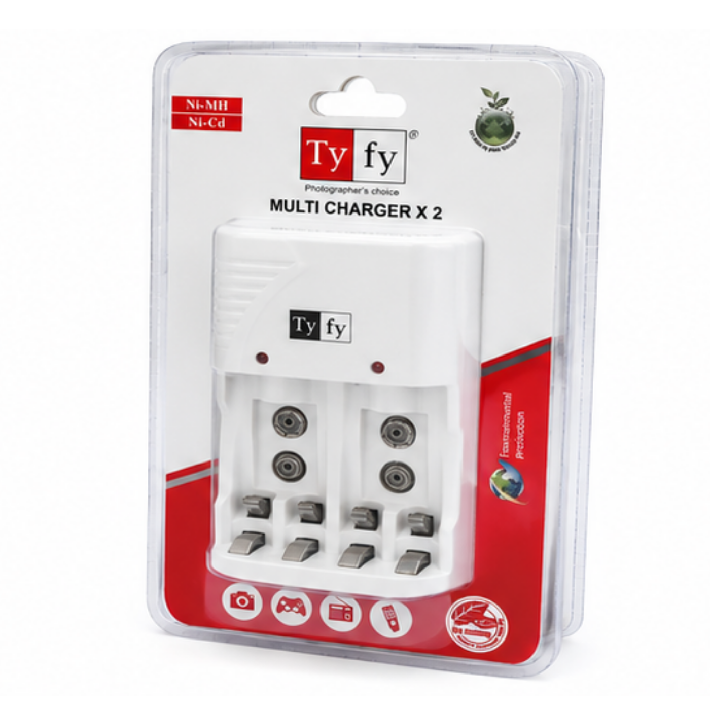 TYFY Multi Charger X2 with 9V Battery Option -Batteries & Power Supply -Battery Charger -Robocraze