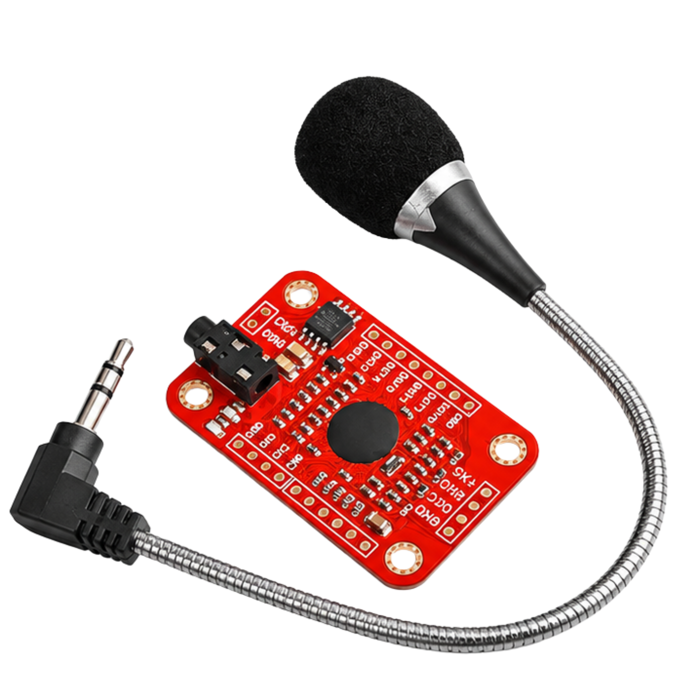 Voice Recognition Module – Voice module for smart control. -Voice Recognition Sensor -Robocraze