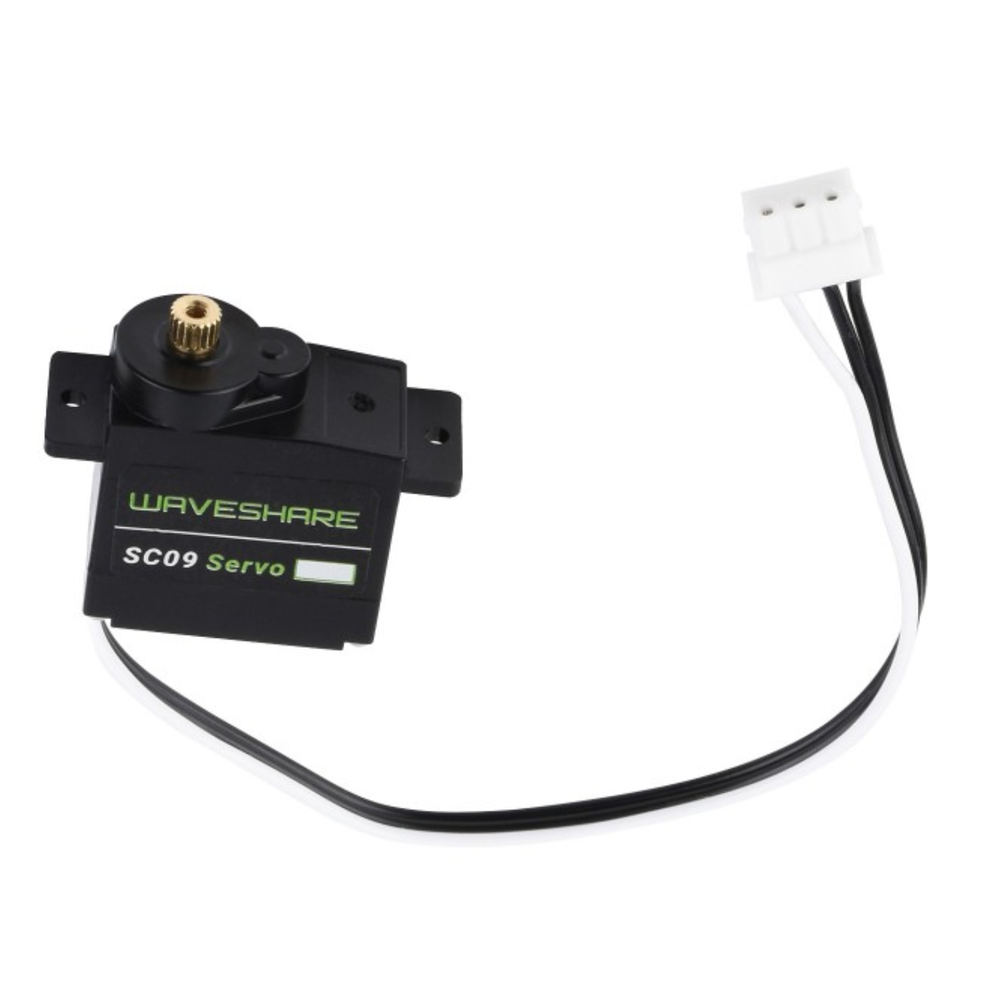 Waveshare 300° 2.3kg SC09 Two-way Serial Bus Servo Motor -Motors & Mechanical -Servo Motors -Robocraze
