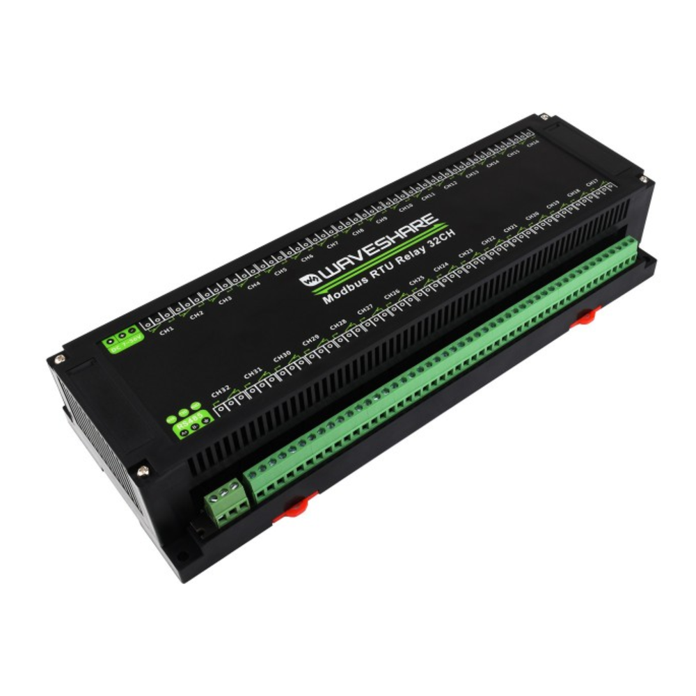 Waveshare 32-Channel Modbus RTU Relay Module with RS485 Interface & Isolation Protection -Electronic Modules -Relays -Robocraze