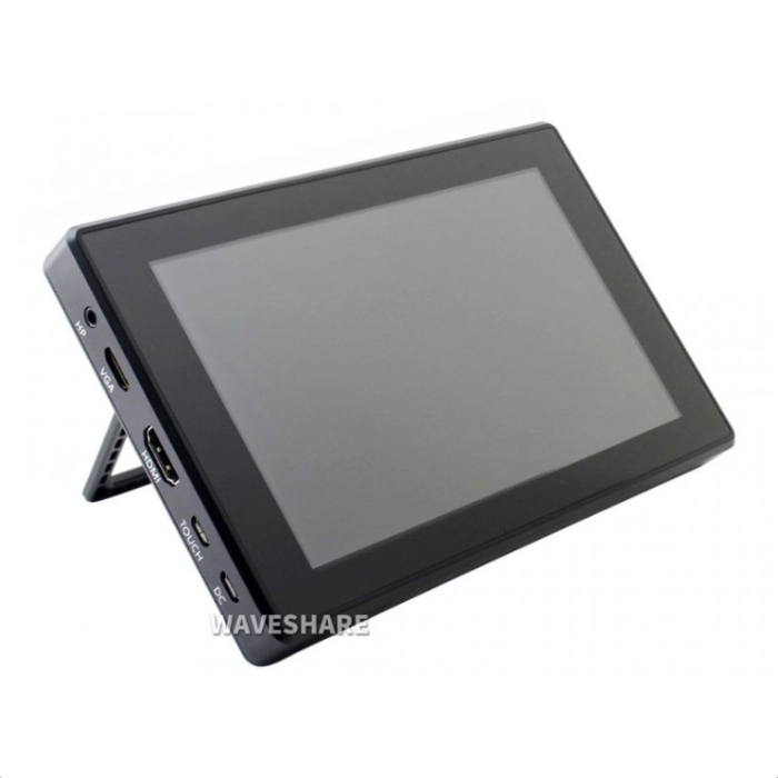 Waveshare 7inch HDMI Capacitive Touch Screen LCD (H) 1024×600 with Case -Raspberry Pi -Displays Raspberry pi -Robocraze
