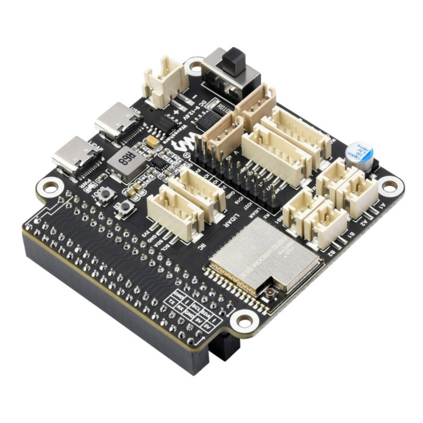 Waveshare ESP32-Based General Driver board for Robots supports Wi-Fi & Bluetooth - Motors & Mechanical -Motor Drivers - Robocraze