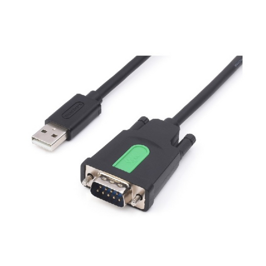 Waveshare Industrial 1.5m USB Type a To DB9 Male/Female Port RS232 Serial Adapter Cable -Cable -USB Cable for Arduino -Robocraze