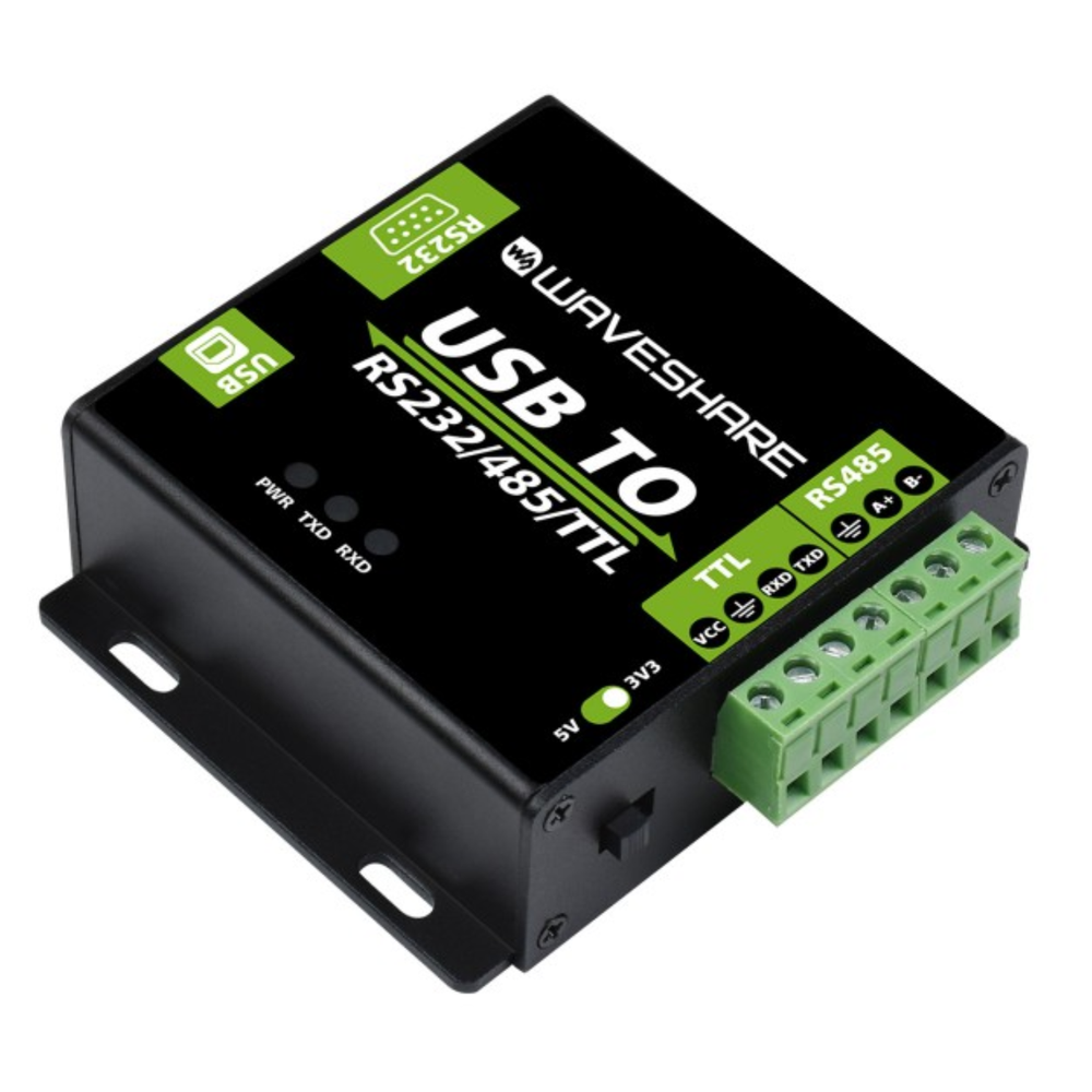 Waveshare Industrial USB to RS232/RS485/TTL Isolated Interface Converter -Industrial Electronic Modules -Robocraze