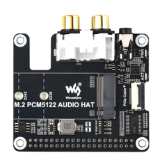 Waveshare PCIe to M.2 HAT with I2S Audio Extension for Raspberry Pi -Raspberry Pi & Accessories -HATS -Robocraze