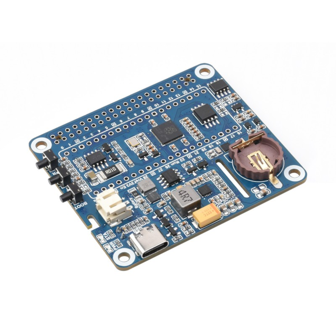 Waveshare Power Management HAT (B) for Raspberry Pi – Power Management Module -Raspberry Pi -Raspberry Pi Hats -Robocraze