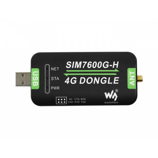 Waveshare SIM7600G-H 4G DONGLE with GNSS Global Band Support -IoT & Wireless Boards -GSM/GPS/GPRS -Robocraze