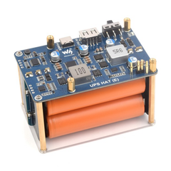 Waveshare UPS HAT (E) for Raspberry Pi with 5V 6A Output, 4× 21700 Battery Support & Pogo Pins -Raspberry Pi -Raspberry Pi Hats -Robocraze