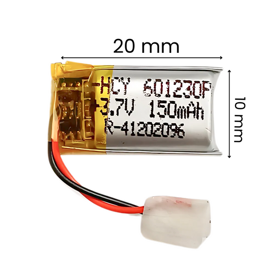 Witty Fox 150mAh Rechargeable 3.7V Lithium Polymer Battery -LiPo Battery for Drone -Robocraze