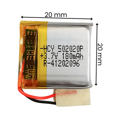 Witty Fox 180mAh Rechargeable 3.7V Lithium Polymer Battery -LiPo Battery for Drone -Robocraze
