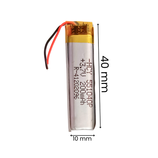 Witty Fox 200mAh 3.7V Rechargeable Lithium Polymer Battery -LiPo Battery for Drone -Robocraze