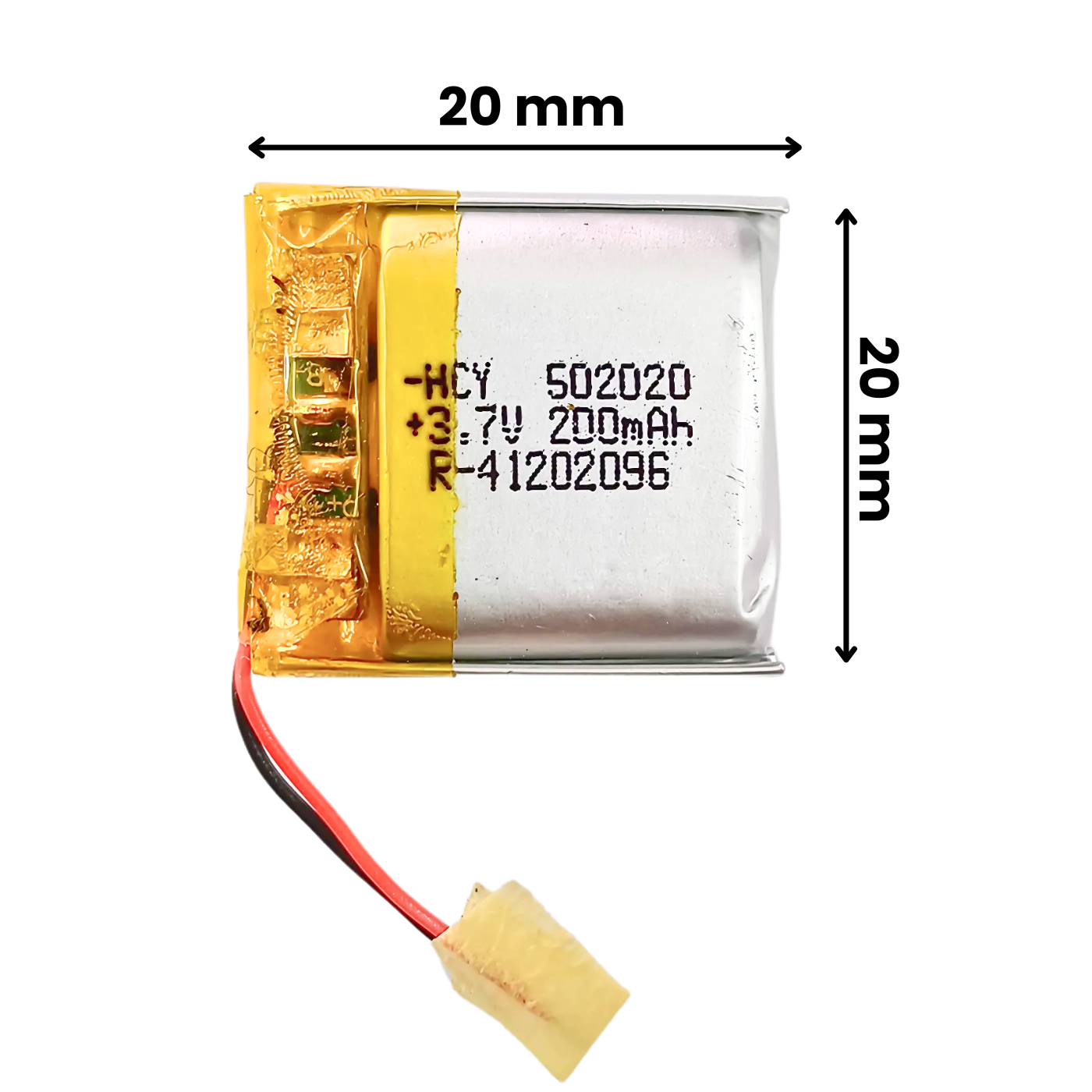 Witty Fox 200mAh Rechargeable 3.7V LiPo Battery -Lithium Polymer Battery for Drone -Robocraze