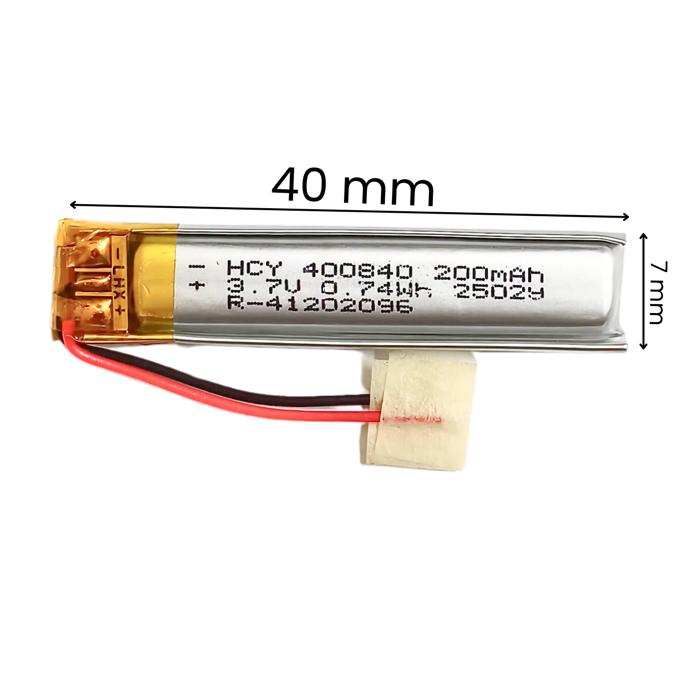 Witty Fox 200mAh Rechargeable 3.7V Lithium Polymer Battery -LiPo Battery for Drone -Robocraze