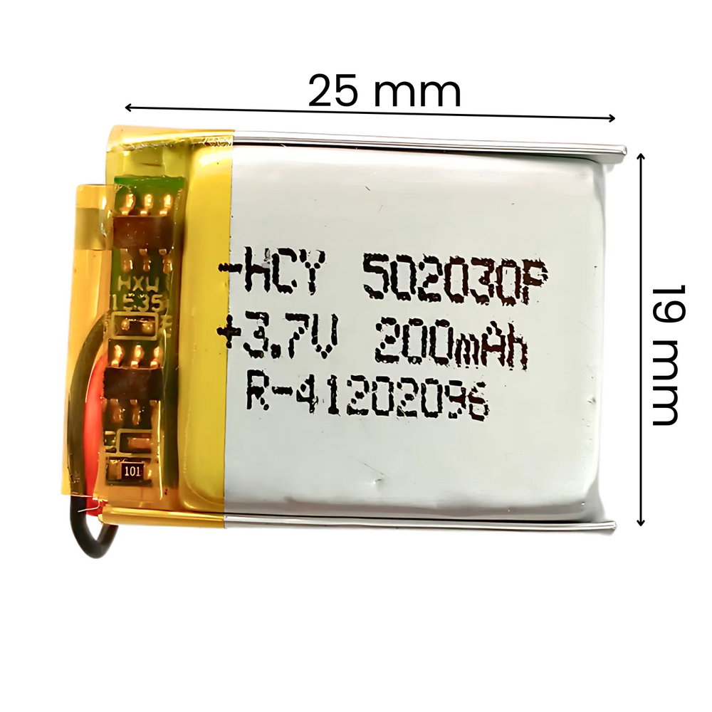 Witty Fox 3.7V 200mAh LiPo Battery Rechargeable -Lithium Polymer Battery for Drone -Robocraze
