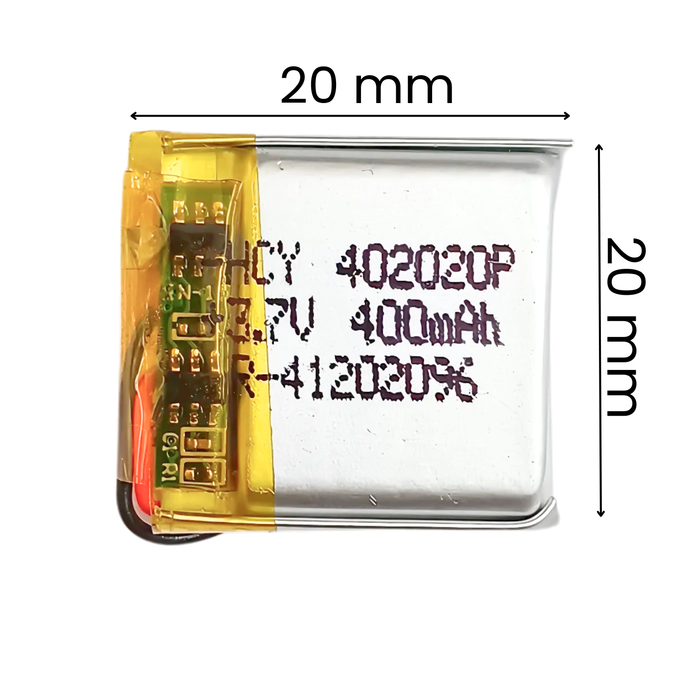 Witty Fox 3.7V 400mAh Rechargeable LiPo Battery -Lithium Polymer Battery for Drone -Robocraze