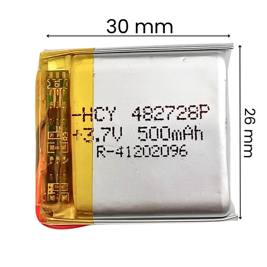 Witty Fox 500mAh 3.7V rechargeable lithium polymer Battery -LiPo Battery for Drone -Robocraze