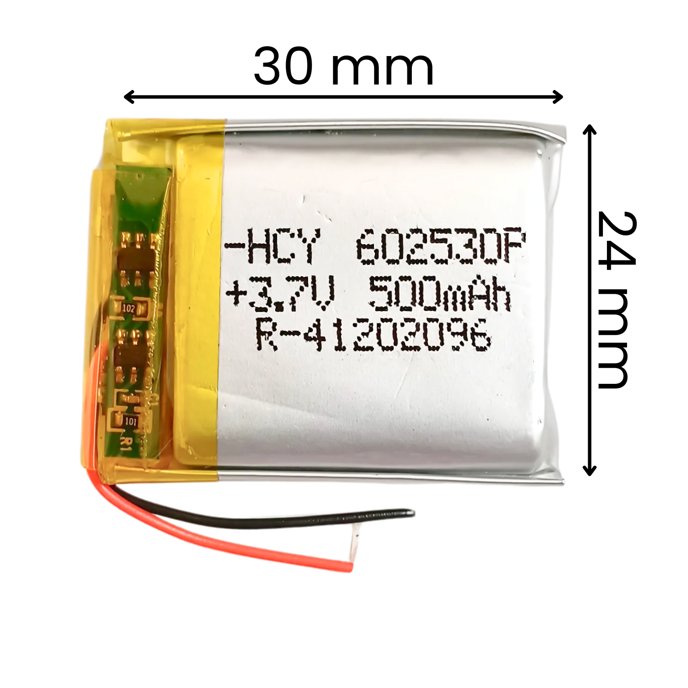 Witty Fox 500mAh Rechargeable 3.7V LiPo Battery for Drone -Lithium Polymer Battery for Drone -Robocraze