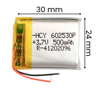Witty Fox 500mAh Rechargeable 3.7V LiPo Battery for Drone -Lithium Polymer Battery for Drone -Robocraze