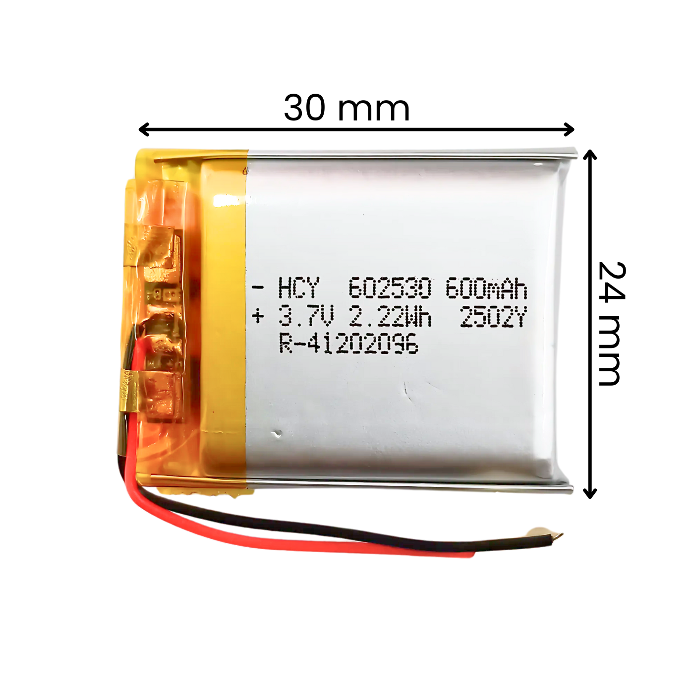 Witty Fox 600mAh Rechargeable 3.7v LiPo Battery -Lithium Polymer Battery for Drone -Robocraze