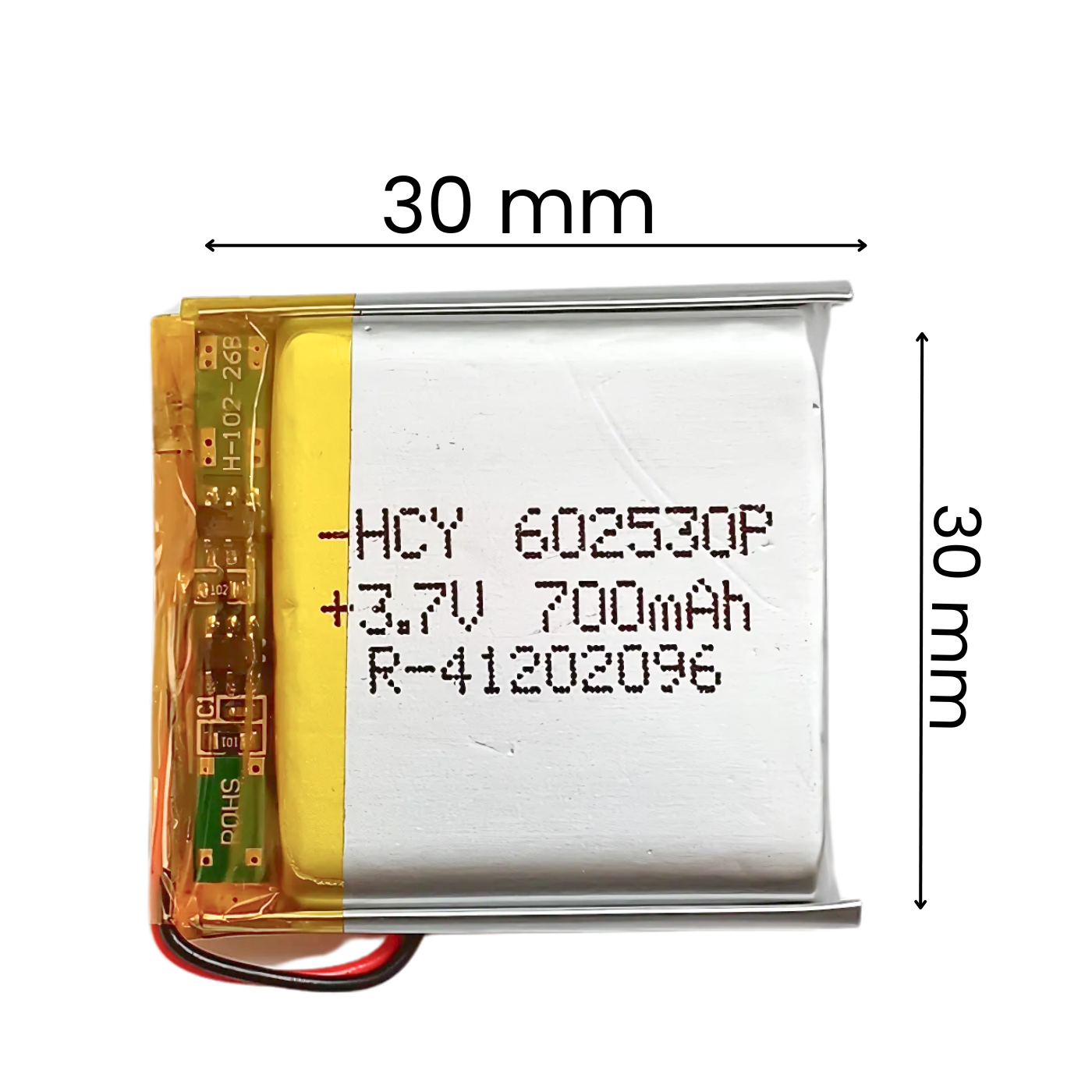 Witty Fox 700mAh Rechargeable 3.7v LiPo Battery -Lithium Polymer Battery for Drone -Robocraze
