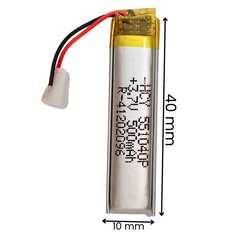 Witty Fox Rechargeable 500mAh 3.7V Lithium Polymer Battery -LiPo Battery for Drone -Robocraze