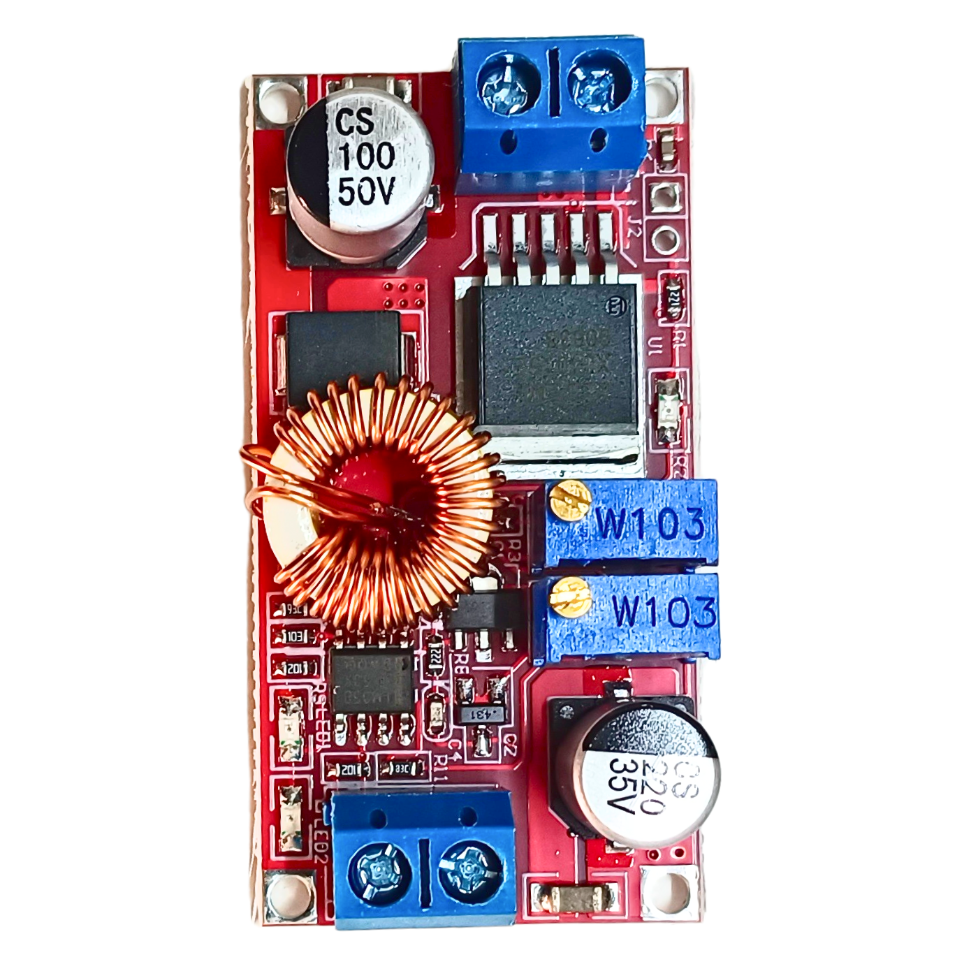 XL4015 5A LED & Battery Charging Module – XL4015 module for stable LED & battery use. -Power Converter -Robocraze