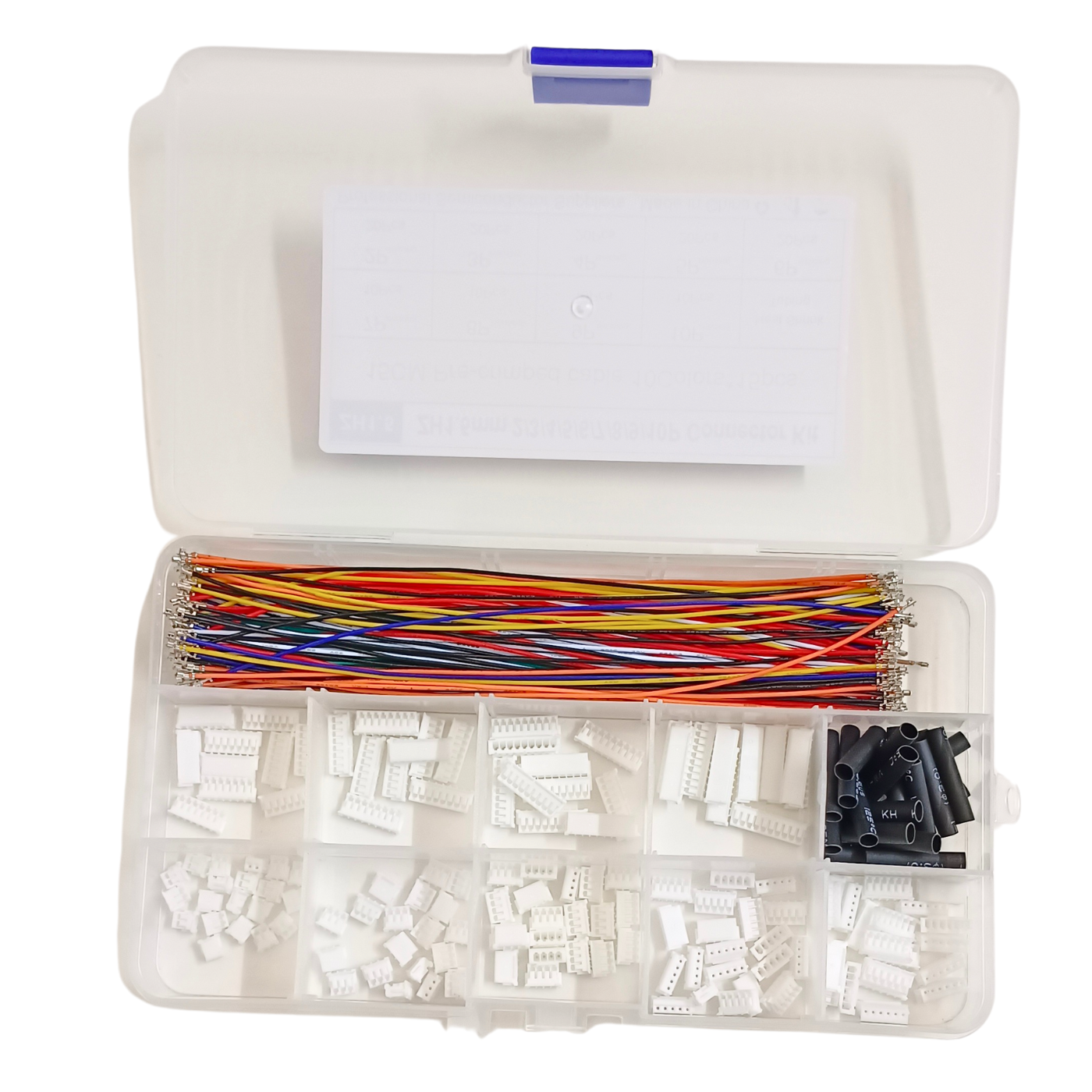 ZH1.5MM Pitch Connector Kit with 15cm Pre-crimped Cable 10 Colors -Electronic Components -Wires & Connectors -Robocraze