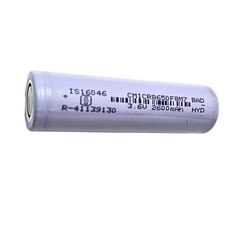 3.6V 2600mAh 18650 Battery – Reliable Li-ion battery with 3.6V output. -Lithium Battery -Robocraze