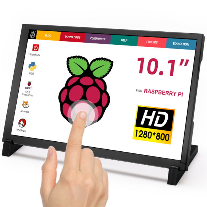 Elecrow 10.1 inch Touch Screen Display 1280x800 – HD Raspberry Pi Display for Pi & Jetson Nano projects. -Robocraze