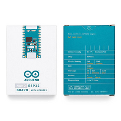 Arduino NANO ESP32 (With Headers) – ESP32 board for high-speed IoT, WiFi & Bluetooth. -Original Arduino Board -Robocraze