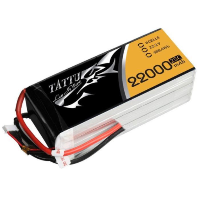 Original Tattu 22000mAh 25C 22.2V 6S1P XT90-S Lipo Battery