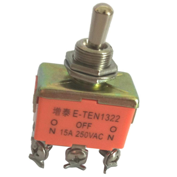 DPDT 6 Pin Toggle Switch ON-OFF-ON (15A 250V)-Robocraze